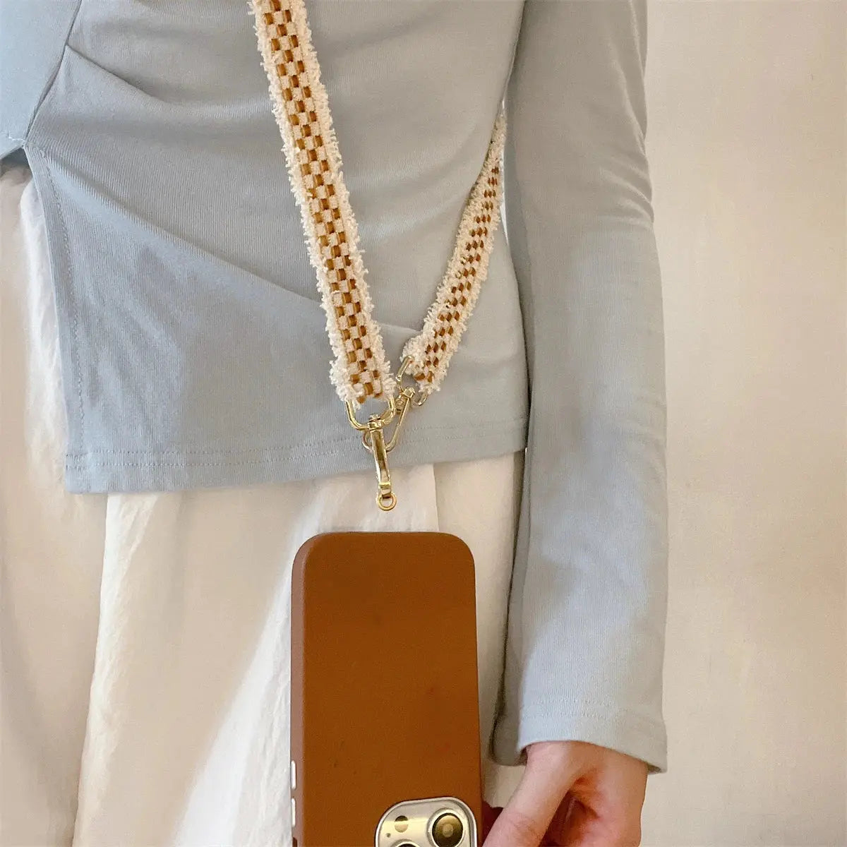 Cordon Téléphone Bandoulière Look Hivernal - Voyage Serein