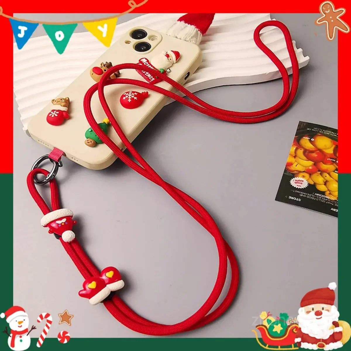 Cordon Téléphone Bandoulière Noel - Voyage Serein