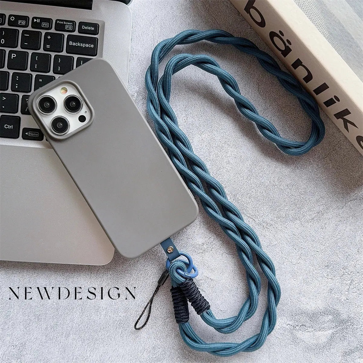 Cordon Téléphone Bandoulière Nylon Torsadée - Voyage Serein