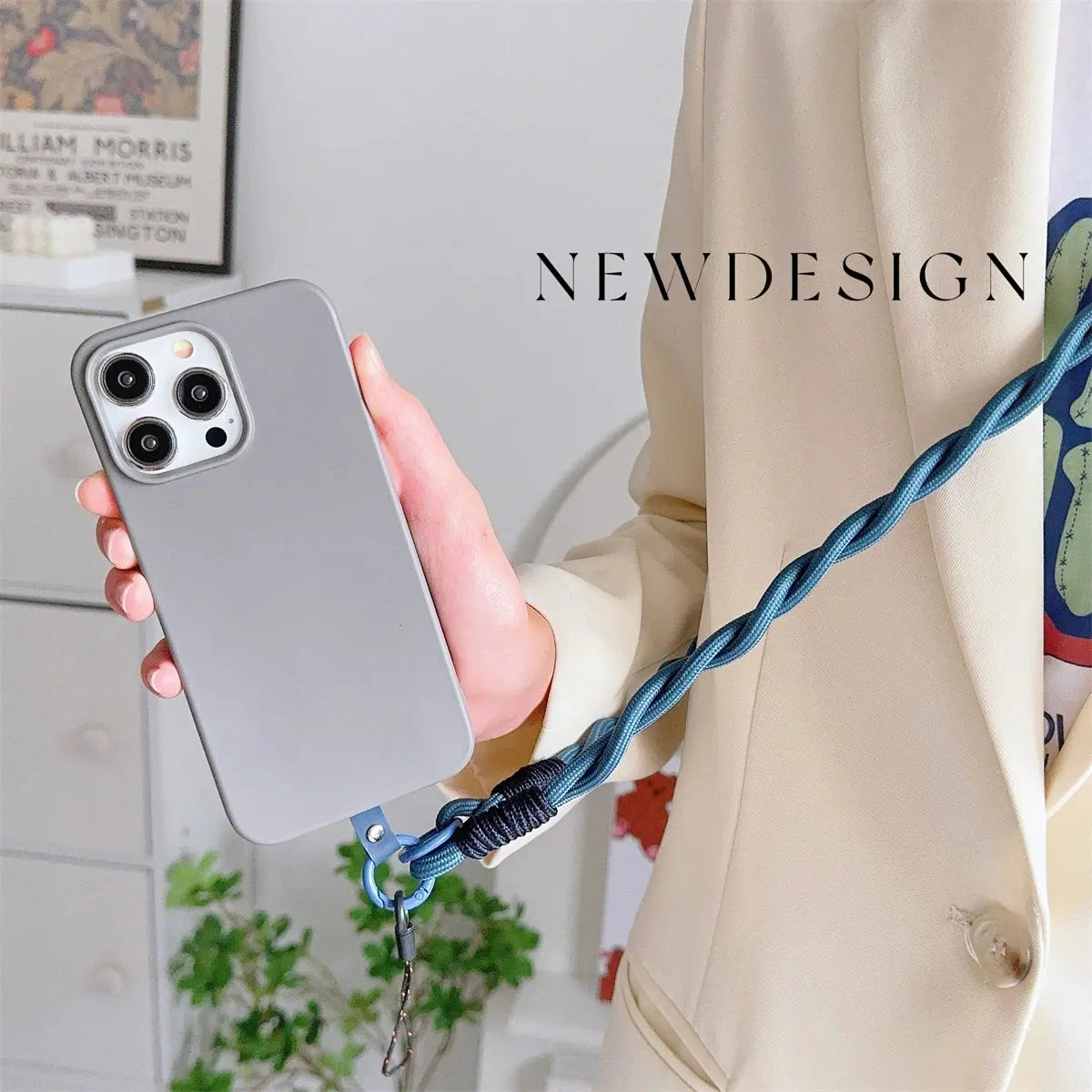 Cordon Téléphone Bandoulière Nylon Torsadée - Voyage Serein