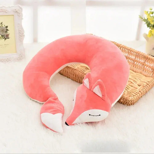 Coussin de Voyage Renard Rose - Voyage Serein
