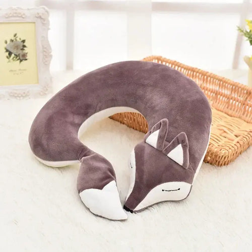 Coussin de Voyage Renard Violet - Voyage Serein