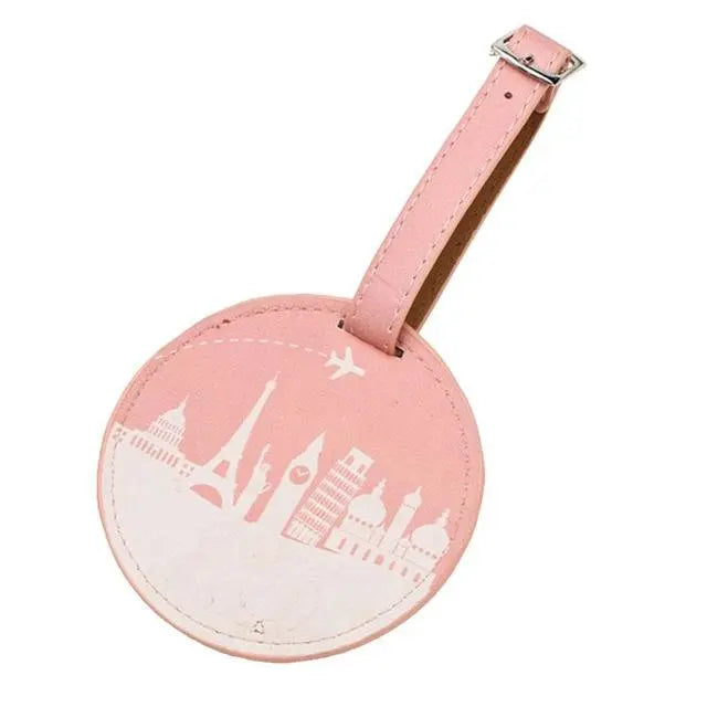 Etiquette Vagage Voyagez en Rose - Voyage Serein