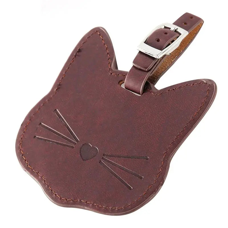 etiquette pour valise chat mignon