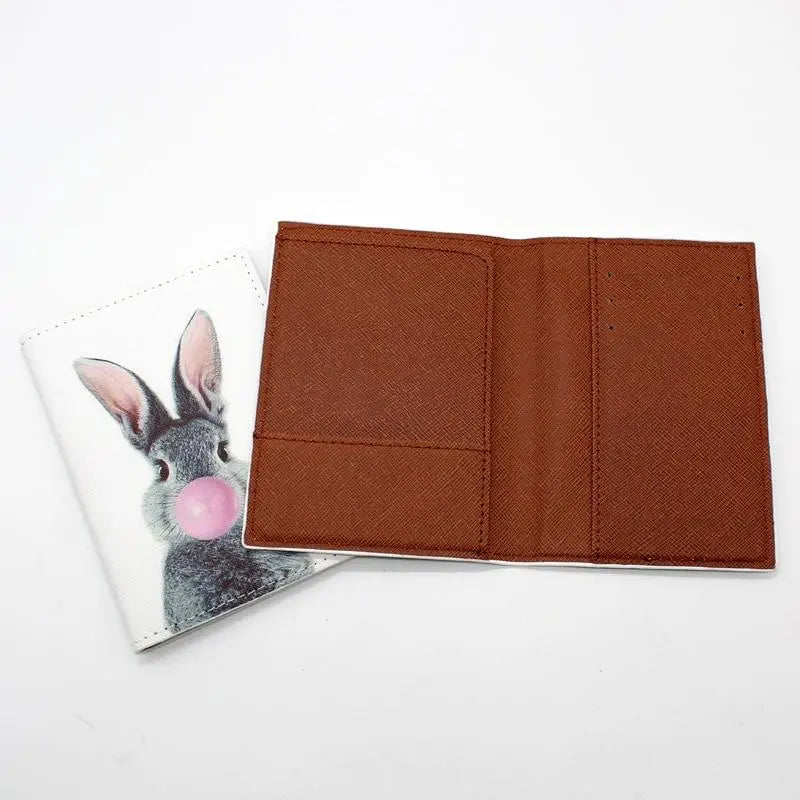 Etui Passeport Bubble-Gum Lapin - Voyage Serein