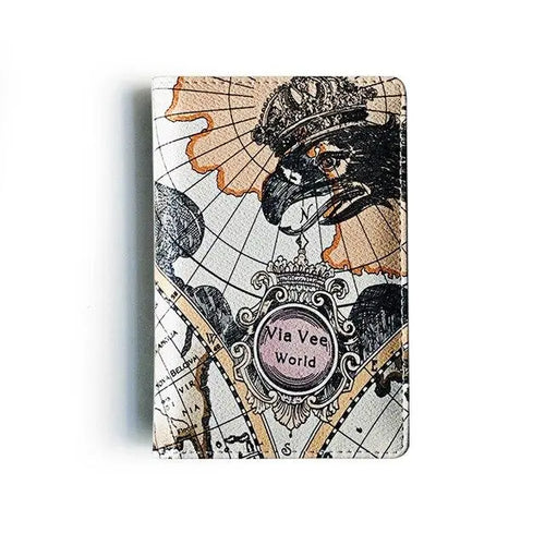 protege passeport white antique map