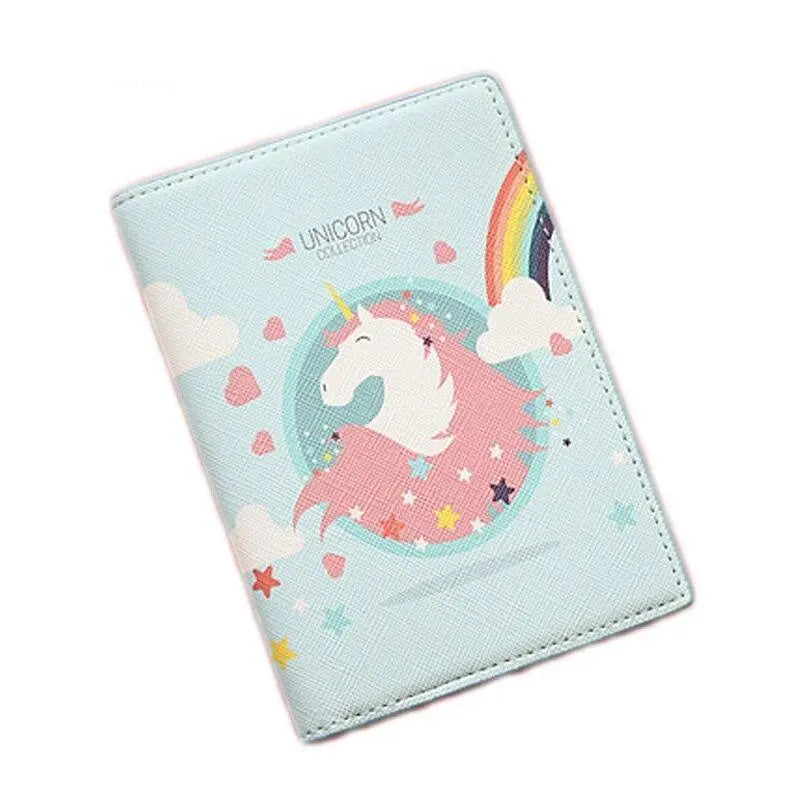 Etui Passeport Licorne Ciel - Voyage Serein