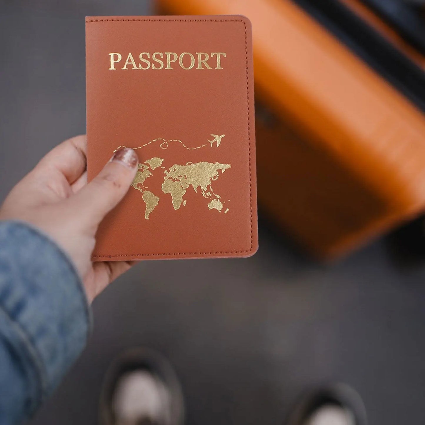 Etui Passeport World Trip à Personnaliser - Voyage Serein