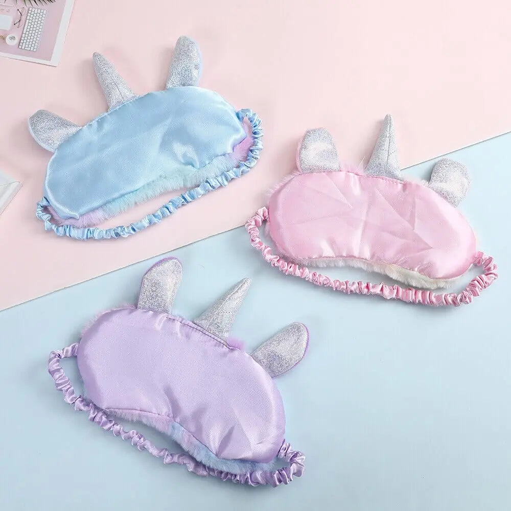 Masque de sommeil Licorne Peluche - Voyage Serein