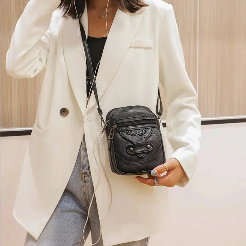 Mini Sac à Bandoulière pour Téléphone Femme Vintage - Voyage Serein