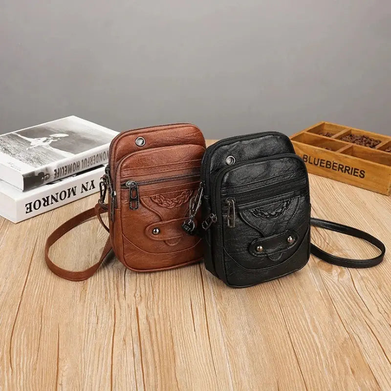 Mini Sac à Bandoulière pour Téléphone Femme Vintage - Voyage Serein