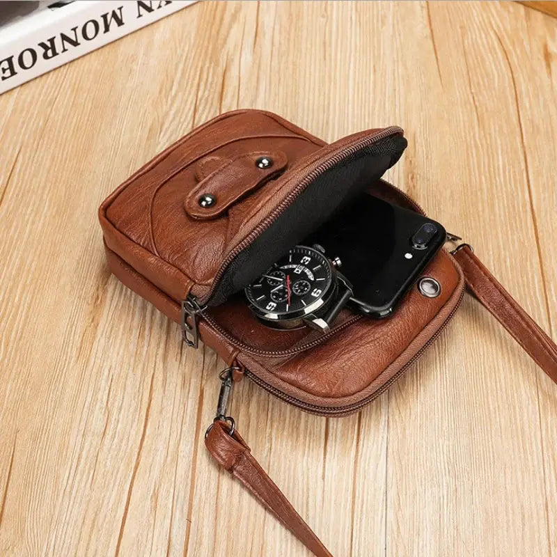 Mini Sac à Bandoulière pour Téléphone Femme Vintage - Voyage Serein