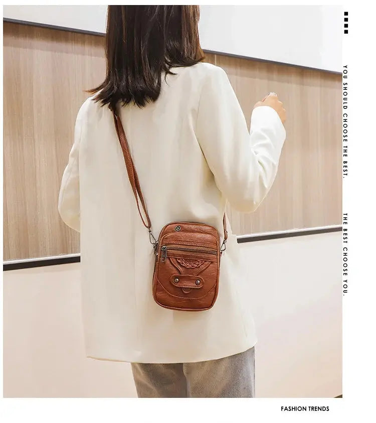 Mini Sac à Bandoulière pour Téléphone Femme Vintage - Voyage Serein