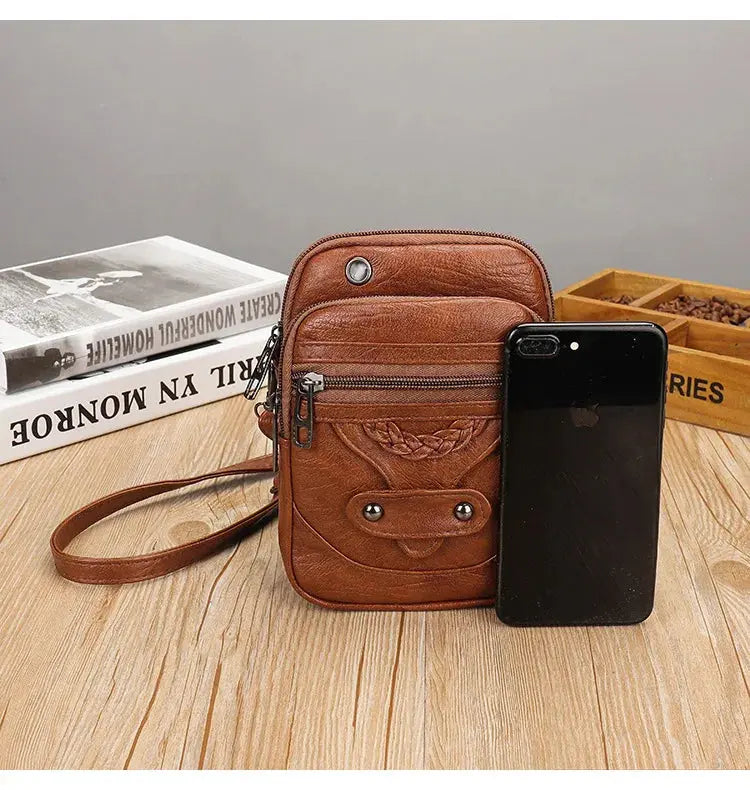 Mini Sac à Bandoulière pour Téléphone Femme Vintage - Voyage Serein