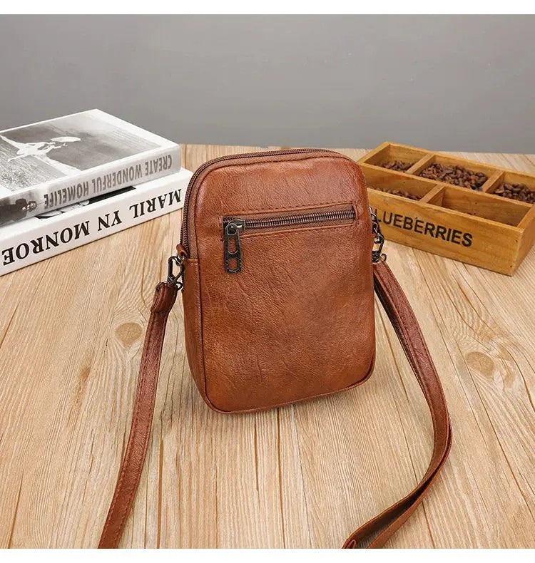 Mini Sac à Bandoulière pour Téléphone Femme Vintage - Voyage Serein