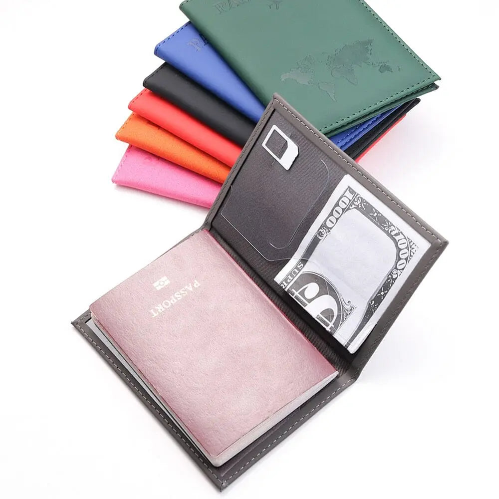 Porte Passeport Carte du monde Elegante - Voyage Serein