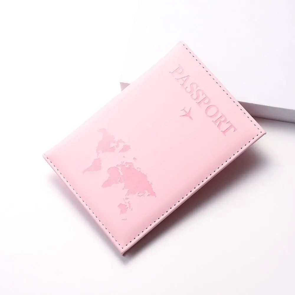 Porte Passeport Carte du monde Elegante - Voyage Serein