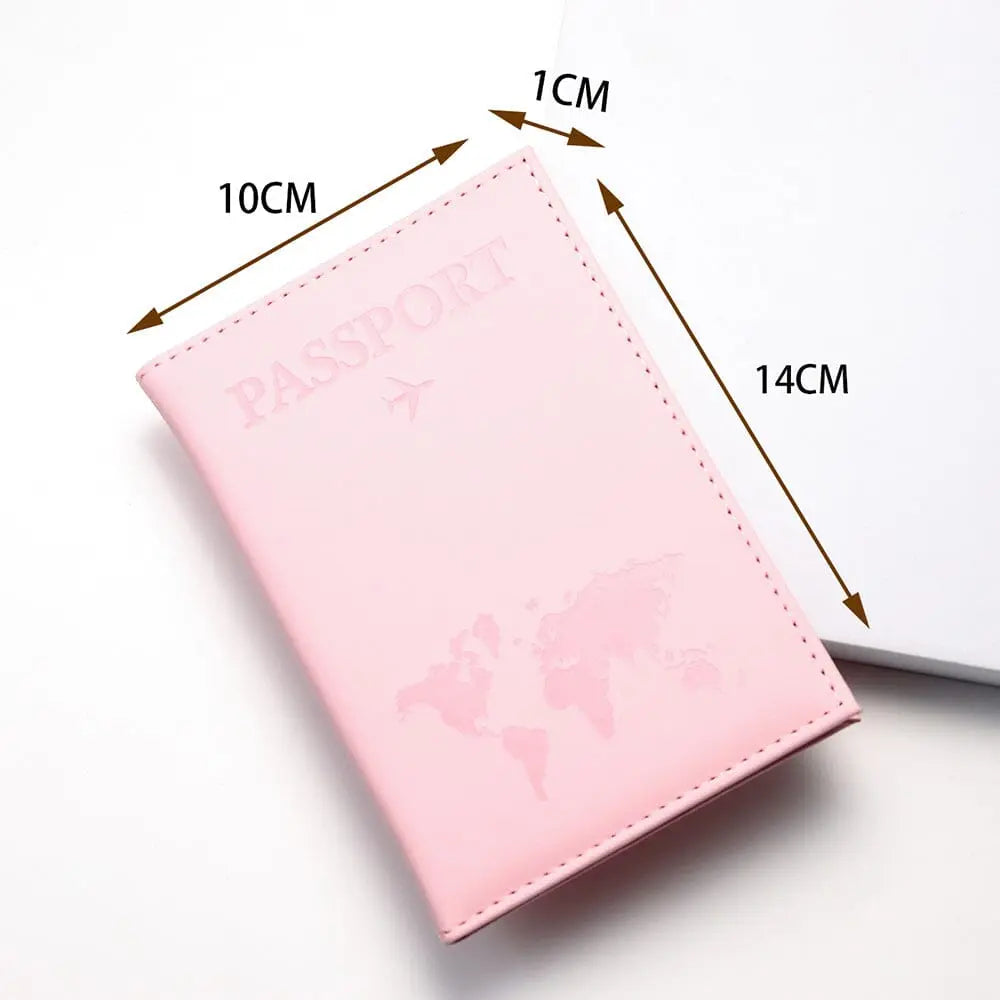 Porte Passeport Carte du monde Elegante - Voyage Serein