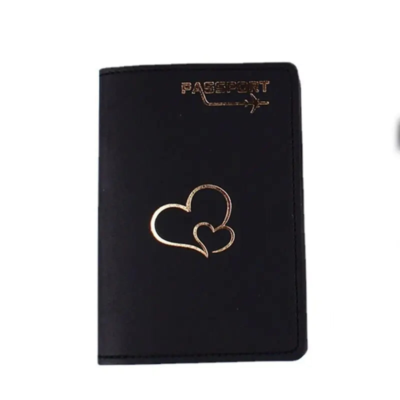pochette passeport couple coeurs
