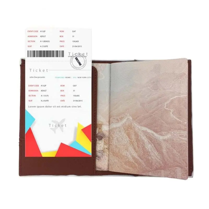 Porte Passeport Flamants Roses - Voyage Serein
