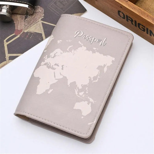 Protege Passeport Carte du monde Claire - Voyage Serein