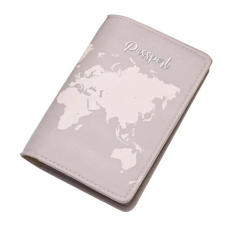 Protege Passeport Carte du monde Claire - Voyage Serein