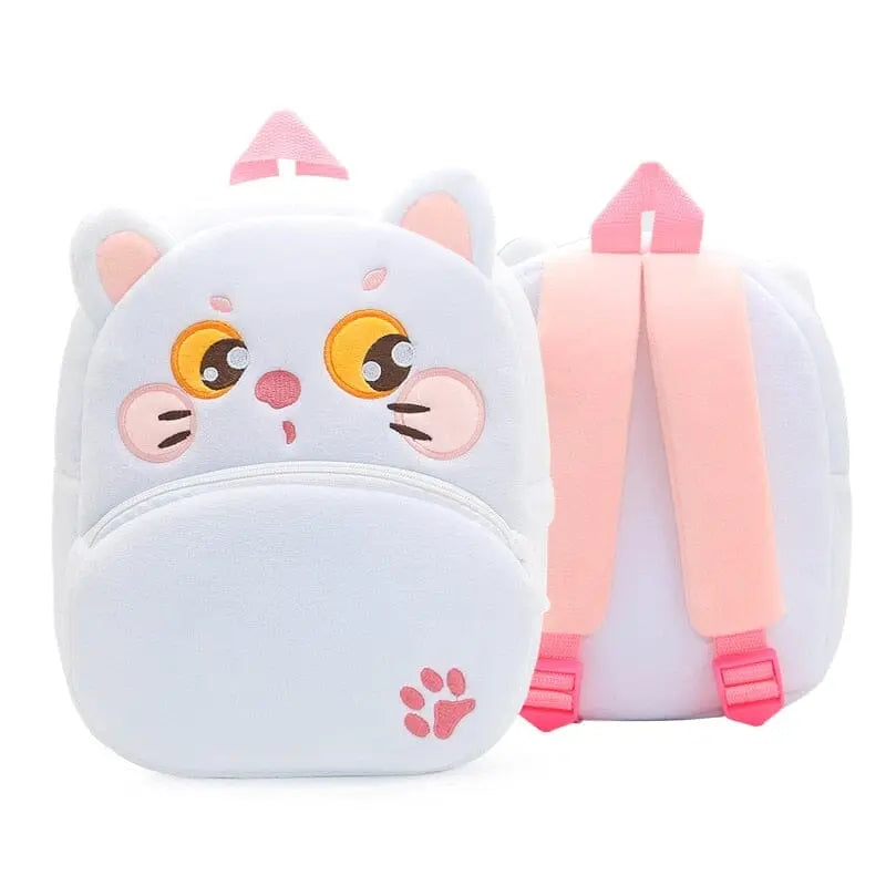 sac a dos chat blanc 3D