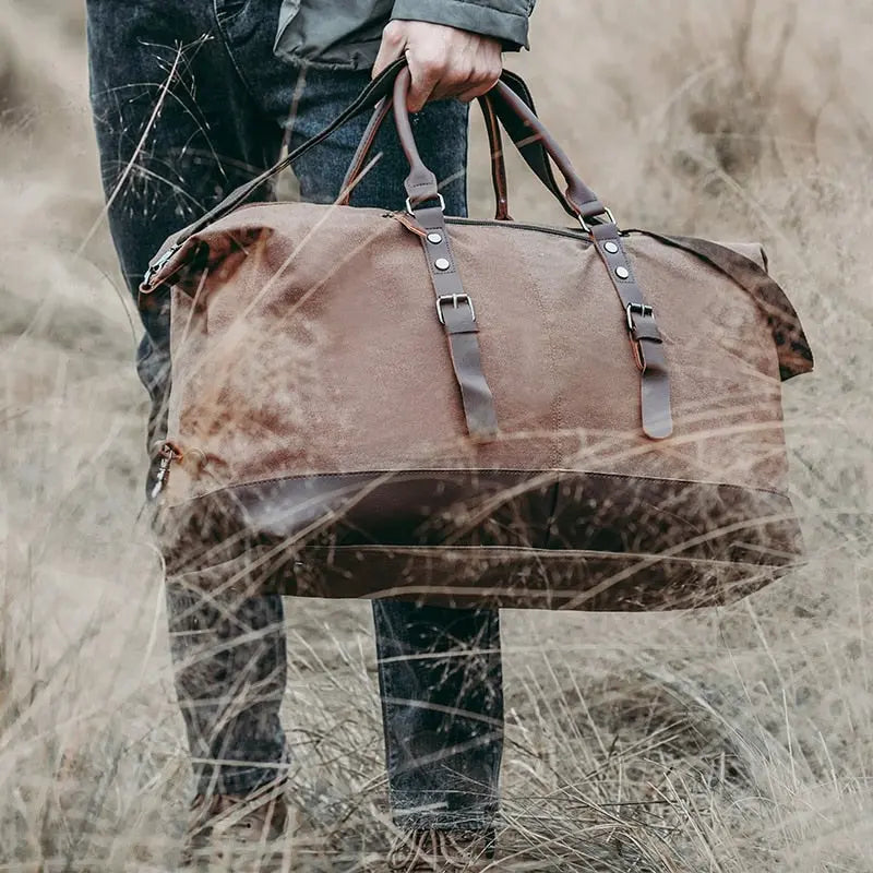 Sac de Voyage Élégant et Vintage - Voyage Serein