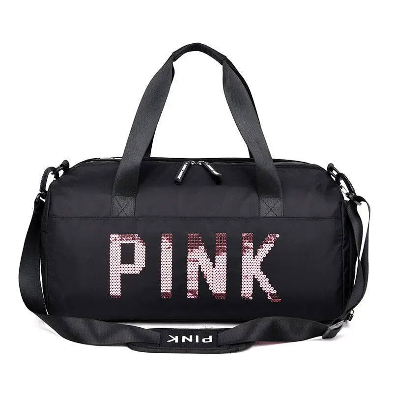 sac de sport compartiment chaussures femme pink