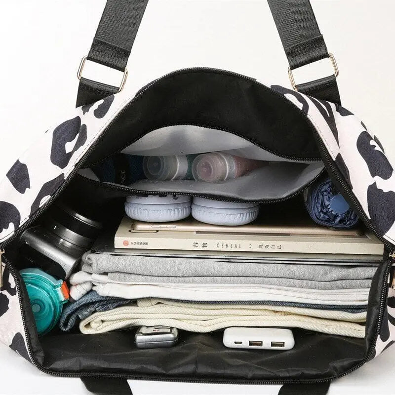 Sac de Voyage Femme Léopard - Voyage Serein