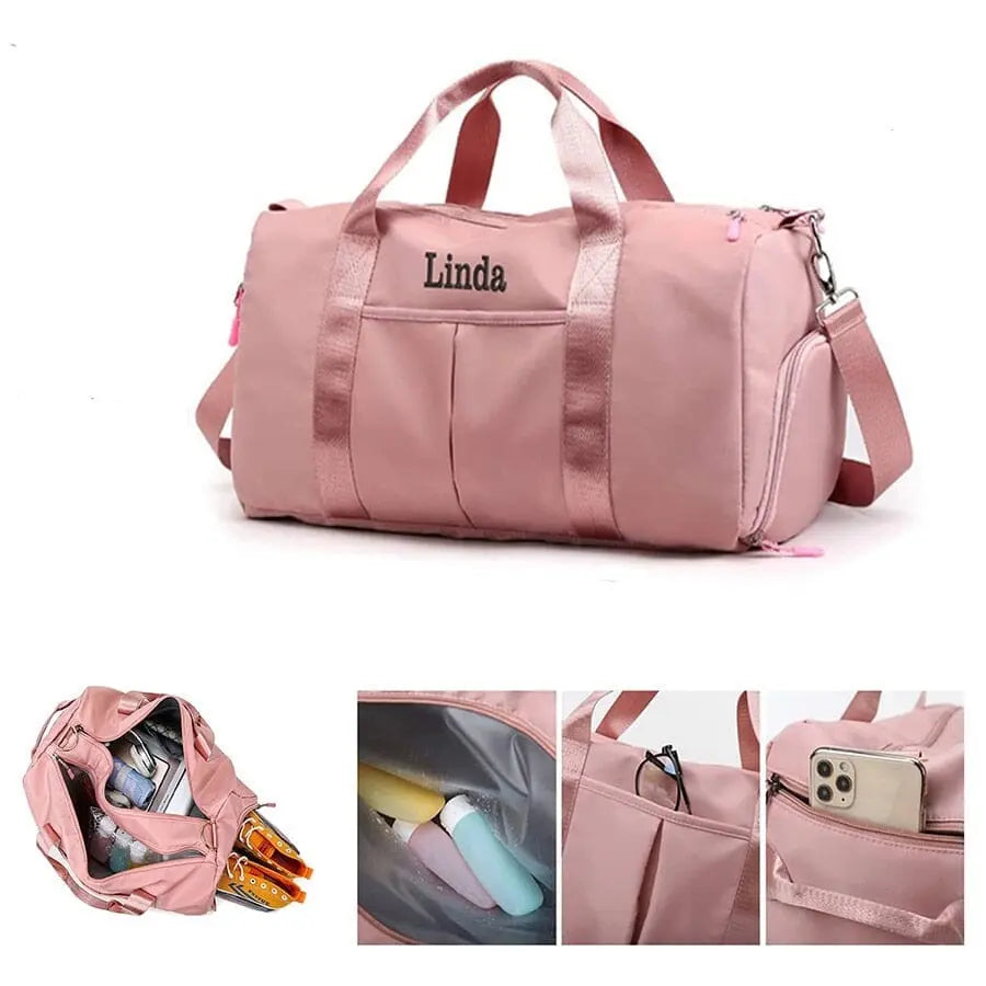 Sac de Voyage Femme Prénom Personnalisé - Voyage Serein