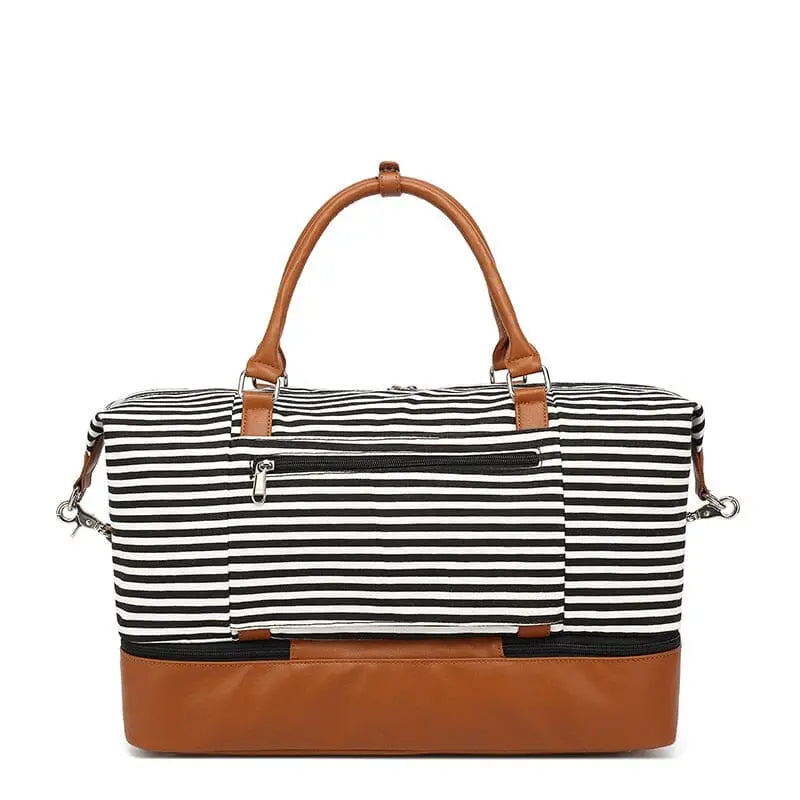 Sac de Voyage Femme Rayures Marines - Voyage Serein