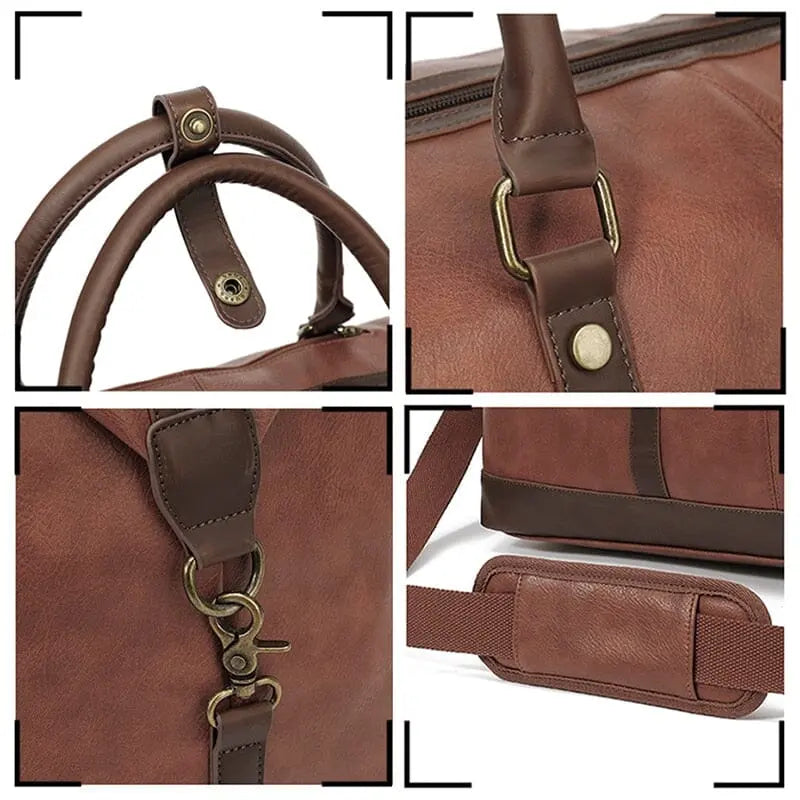 Sac de Voyage Homme Look Vintage et Chic - Voyage Serein