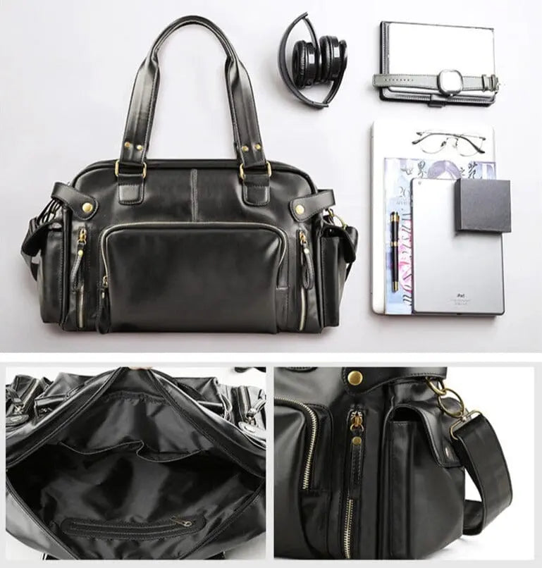 Sac de Voyage Homme Luxe Rétro - Voyage Serein