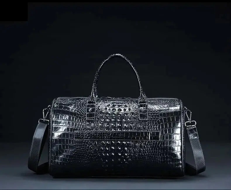 Sac de Voyage Homme en cuir de Crocodile - Voyage Serein