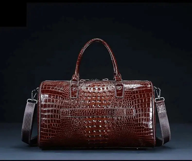 Sac de Voyage Homme en cuir de Crocodile - Voyage Serein