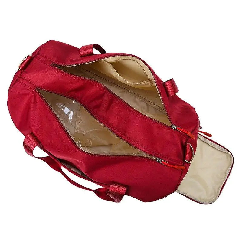 Sac de Voyage Multifonctionnel Rouge - Voyage Serein