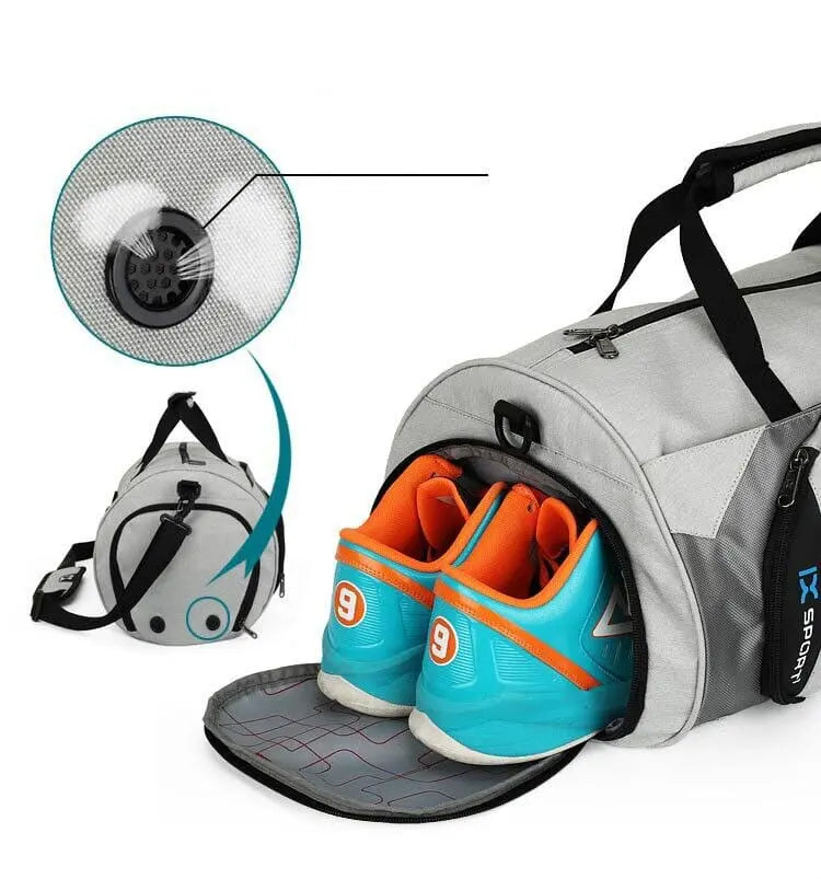 Sac de Voyage et Sport avec poche pour Chaussures - Voyage Serein