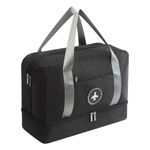 sac voyage compartiment chaussures noir happy flight