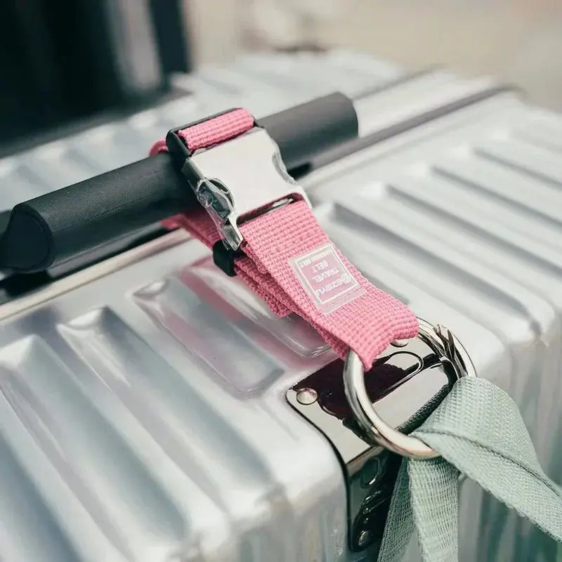 Sangle Valise à Boucle suspendue Rose - Voyage Serein