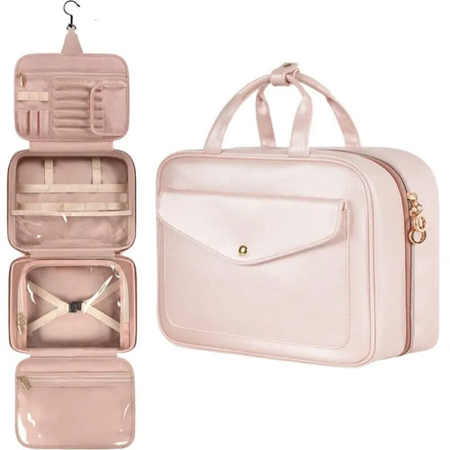 Trousse Toilette Femme Multifonction Rose - Voyage Serein