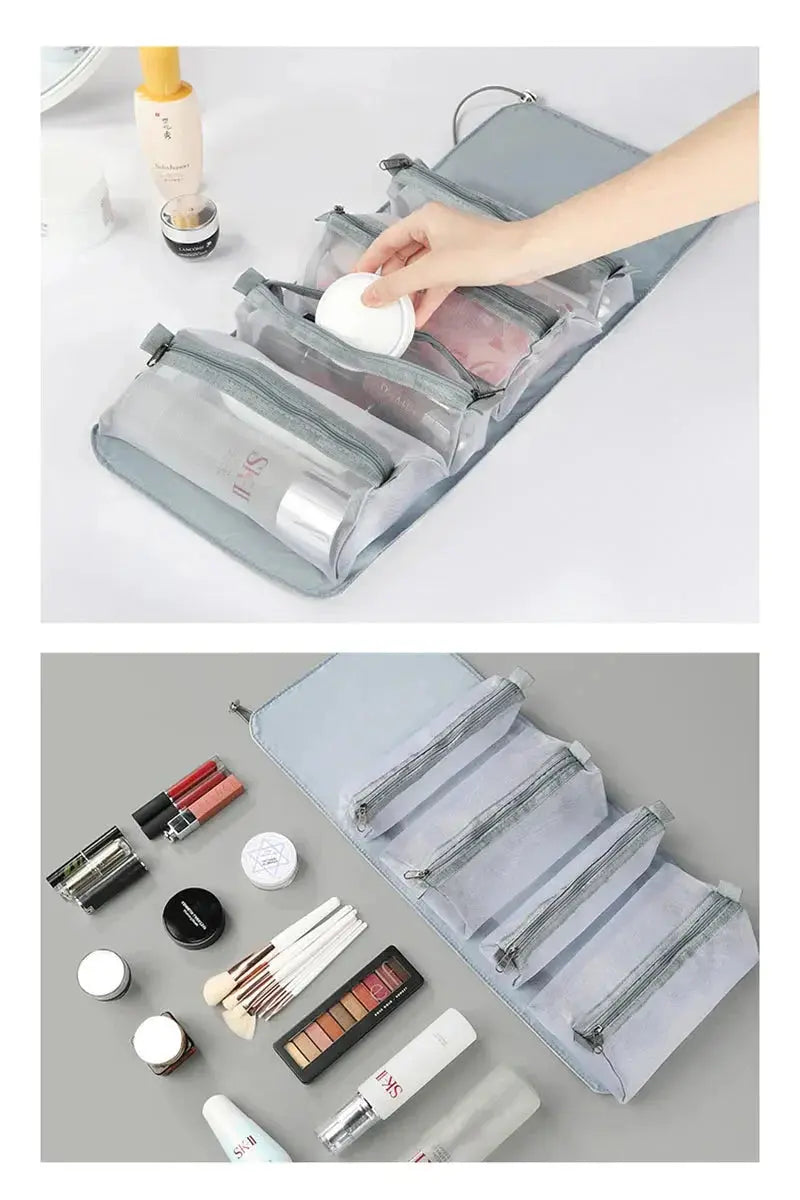 Trousse Toilette Femme Prénom Personnalisé Pliable - Voyage Serein