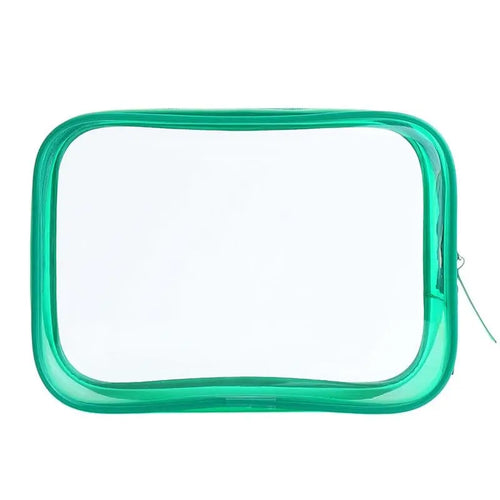 Trousse Toilette Femme Transparente Verte - Voyage Serein