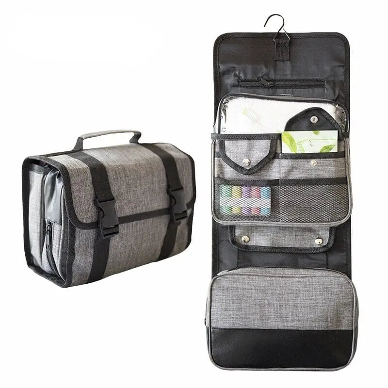 Trousse Toilette Homme À Suspendre & Dépliante - Voyage Serein