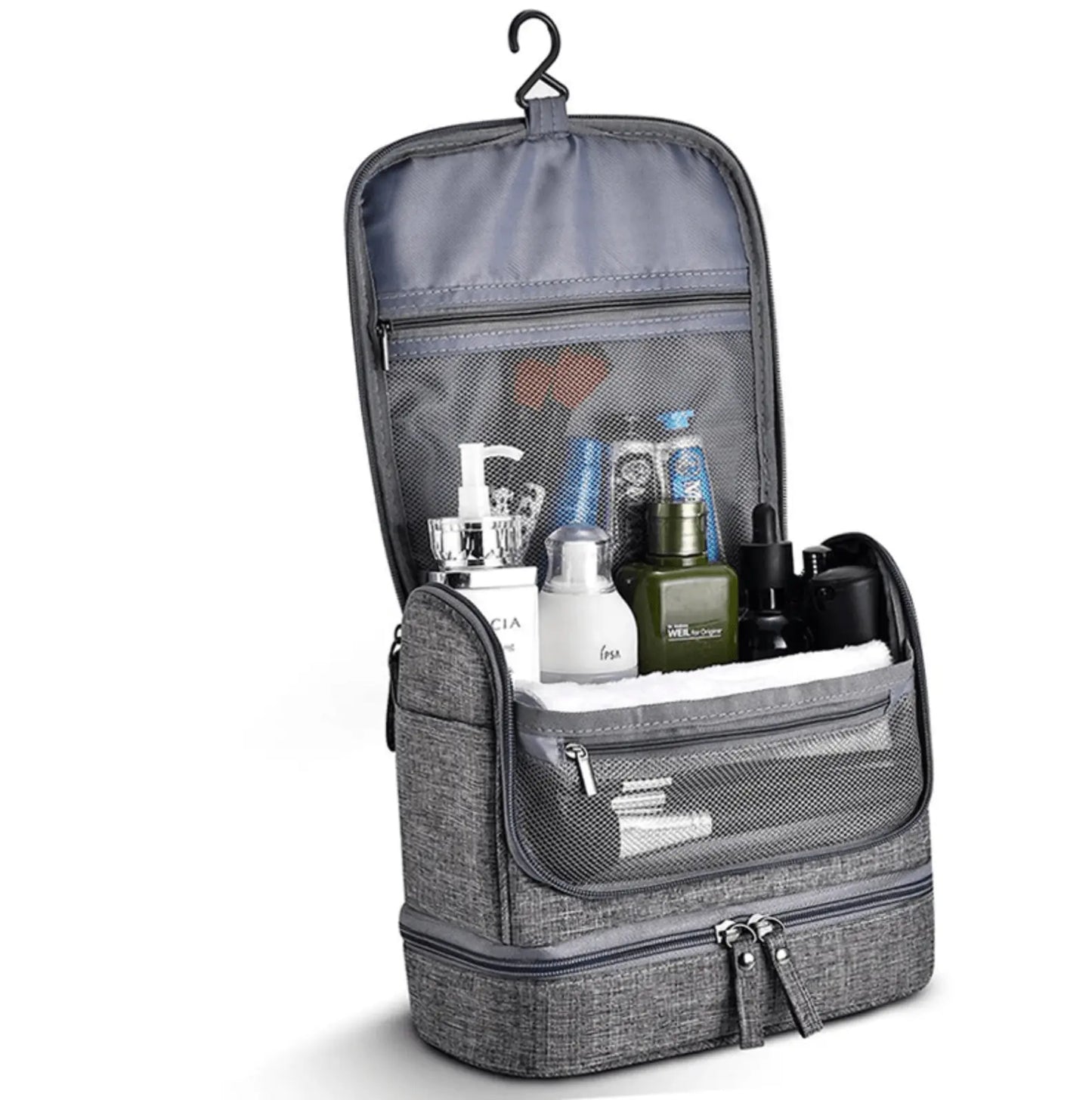 Trousse Toilette Homme Look Travel Bag Gris - Voyage Serein