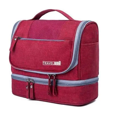 Trousse Toilette Homme Look Travel Bag Rouge - Voyage Serein