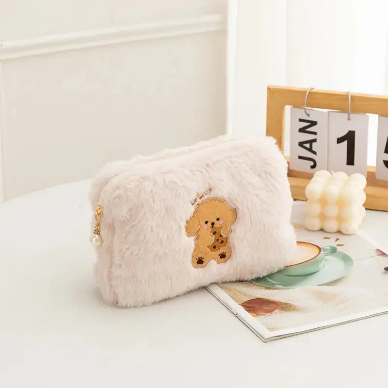 Trousse de Toilette Bebe Chien Beige - Voyage Serein