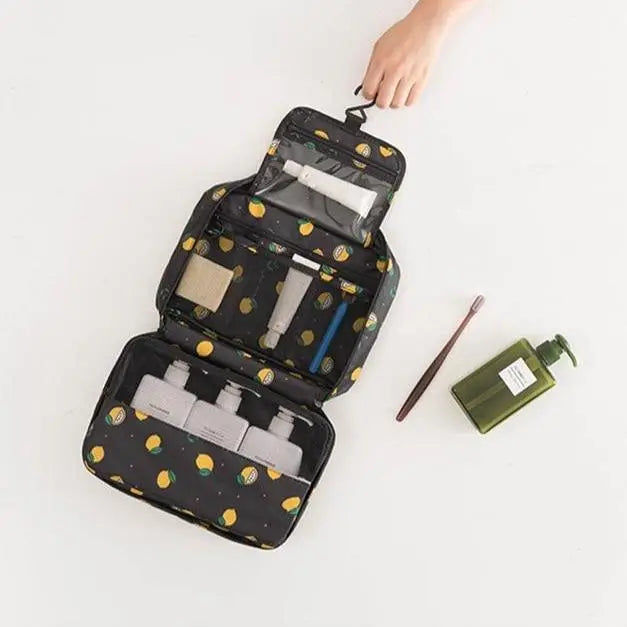 Trousse de Toilette à Suspendre Citron - Voyage Serein