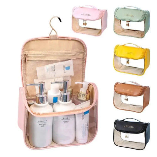 Trousse de Toilette à Suspendre Élégante et Transparente - Voyage Serein