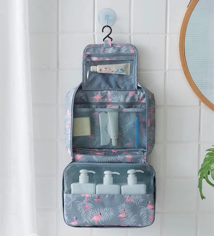 Trousse de Toilette à Suspendre Flamant Rose - Voyage Serein